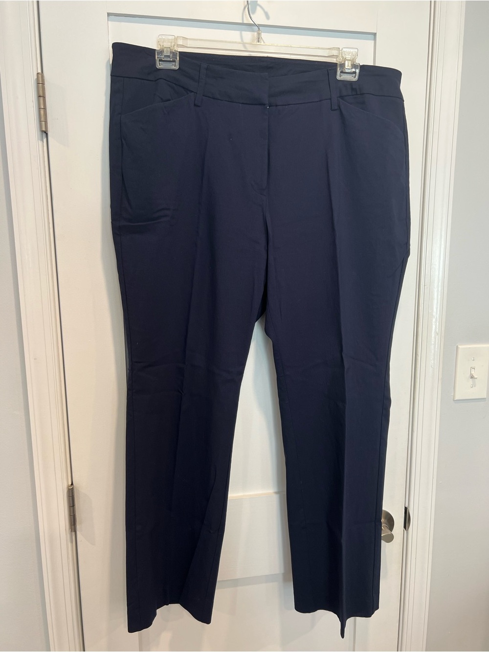 Ruby Rd. Woman Straight-Leg Pants in Navy Blue